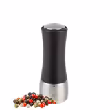 (6 pieces) PEUGEOT | DAMAN-MADRAS - Pepper Mill - u'Select - Stainless Steel/Chocolate - Height: 160mm