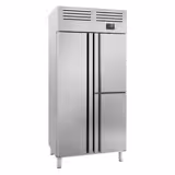 Upright Fridge Stainless steel PREMIUM PLUS - GN 1/1 - 745L - with 1 door & 2 half doors