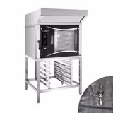 Bakkerij elektrische combisteamer - Digitaal - 5x EN 80x40 - incl. afzuigkap, onderstel & wassysteem
