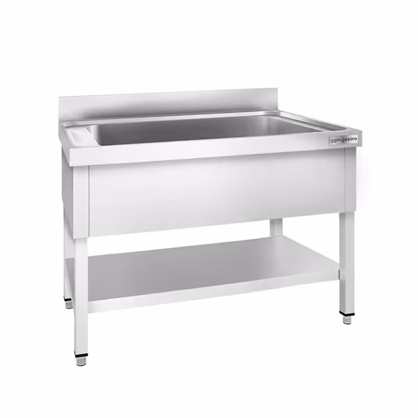 Chiuvetă pentru oale cu fundament 1,2 m - 1 cuva - lungime 95 x lăţime 42 x adâncime 35 cm