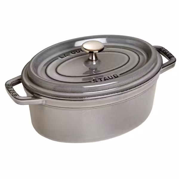 STAUB | LA COCOTTE - Kookpot - Ovaal - 230mm - Gietijzer - Grafietgrijs