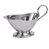 (6 Stück) Sauciere - PROFI - Edelstahl 18/8 - 0,4 Liter