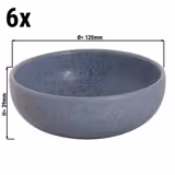 (6 pcs) Dessert Bowl - SANDY LOAM - Stoneware - Ø 120mm - Blue