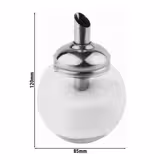(6 stuks) Suikerstrooier - Glas - 150ml - Hoogte: 120mm - met tuit