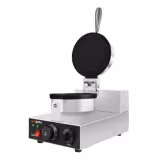 Gofrera PROFESIONAL - Individual - 1,3kW - Forma: Conos de helado/Barquillo - Ø190mm - placas de cocción antiadherentes (teflón/PTFE)