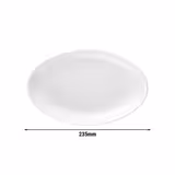 (2 pieces) SELTMANN WEIDEN | Deep Oval Side Plate – 235×150 mm - White - Porcelain