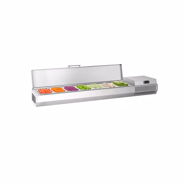 Opzetkoelvitrine PREMIUM PLUS - 1733x413mm - 6x GN 1/3