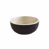 (6 adet) Kase - FRIDA - Melamin - 100ml - yuvarlak - Ø85mm - Derinlik:35mm - Siyah/Bej