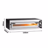 Sähköinen pizza-uuni - 6 x 35 cm - (leveä) - käsikäyttöinen