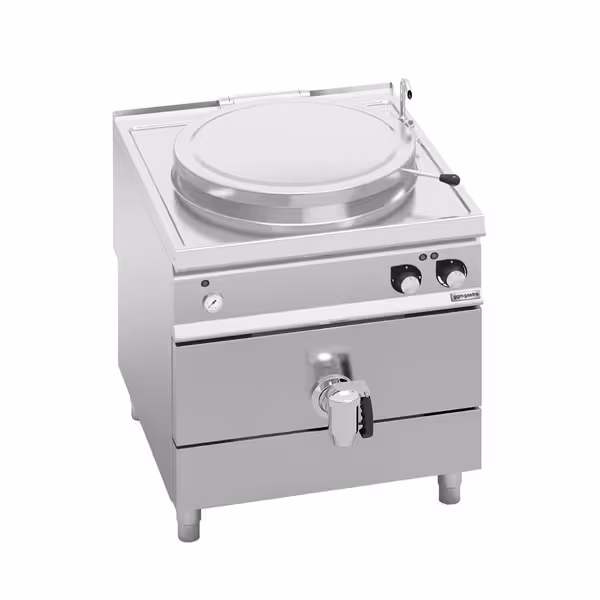 Elektro Kochkessel - 150 Liter - 18 kW - Indirekte Beheizung - mit Wasserzulauf & Ablasshahn