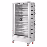 Commercial Gas Chicken Rotisserie Oven - 51.73kW - with 8 Skewers for up to 48 chickens