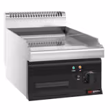 Commercial Electric Griddle - with Hard Chrome Plate - 4.5kW - Smooth Plate - Cooking area: 395x535mm - with Cabinet Base - 1 Door