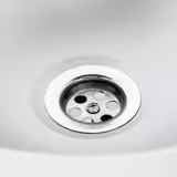 Lave-mains - Acier inoxydable - avec commande fémorale (raccordements eau froide & eau chaude)