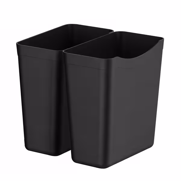 (2 stuks) Kunststof container - 409x241x391mm - geschikt voor serveerwagen SWKP2 & SWKP3
