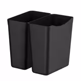 (2 db) Műanyag konténer – felszolgálókocsihoz - kompatibilis: SWKP2 & SWKP3 - 241x409x391 mm