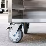 In acciaio inox Carrello portavassoi universale - per 14 vassoi GN 1/1 (530x325mm) oppure 14 vassoi 600x400mm - con ruote girevoli (2 con freno)