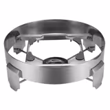 Stainless Steel Chafing Dish - Round - with Glass Lid (soft-close)