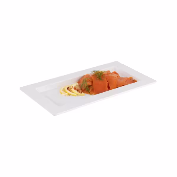 (6 stuks) GN-dienblad - FRAMES - Melamine - GN 1/3 - hoogte: 20mm - Wit