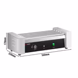 Commercial Hot Dog Roller Grill - 5 Rollers - Single Heating Zone