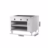 Warm buffet KOPENHAGEN - 1240mm - met warmhoudplaat