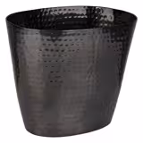 Wine & Champagne Ice Bucket – 2.1 L - Hammered Gunmetal Aluminium - 140x205x170 mm