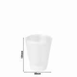 (24 pièces) Gobelets réutilisables - 300ml - Transparent