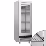 Jääkaappi ruostumatonta terästä PREMIUM - 600 L - 1 lasiovi	