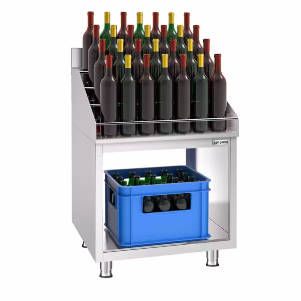 Cocktail flessenrek - RVS  - 600x600mm