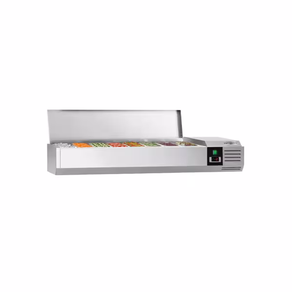 واجهة عرض مبردة علوية PREMIUM - 1600x335mm - 7x GN 1/4