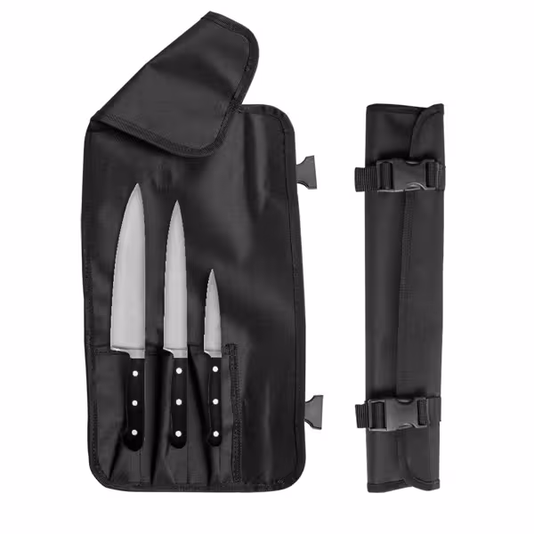 Messenset CLASSIC - met roltas - Lemmet: 90;160;210mm - RVS