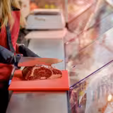 Обробна дошка з нековзними ніжками - EN 600x400 - відповідає вимогам HACCP - червона