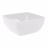 (6 st) Skål - FRIENDLY - PET - 3,8 l - fyrkantig - 250x250x120 mm - stapelbar - vit