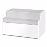 Kassa-sectie & voor KUI-G serie - 1622x985x845mm - RVS werkblad - gelakt