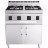 Plinski štednjak - 23 kW - 4 plamenika - Uklj. podkonstrukcija sa 2 vrata