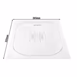(6 uds) Tapa de Policarbonato - GN 1/2 - Transparente - 325x265x26 mm
