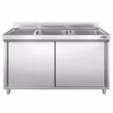 Commercial Sink Cabinet PREMIUM - 1400x600mm - 2 bowls right-hand