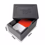 (6 stuks) THERMO FUTURE BOX | Thermobox MENU M - 9 liter - Zwart