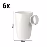 (6 pcs) LUX | Coffee Cup Maastricht - 210ml - Ivory