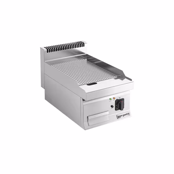 Elektrische bakplaat - 4,5kW - Geribbeld - Bakoppervlak: 395x500mm