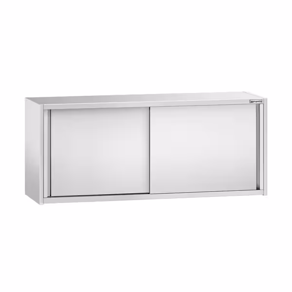 Rvs wandkast PREMIUM - 1800x400mm - met schuifdeuren - 650mm hoog