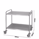 Clearing Trolley - 800x500mm - 2 Tier