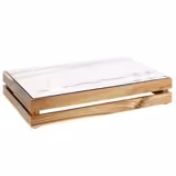 Caisse pour buffet - SUPERBOX - Bois - Brun - Hauteur:105mm - compatible avec GN 1/1