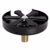 Glazen douche - G3/8" - Zwart