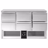 Commercial Counter Fridge PREMIUM - 1365x700mm - with 6 drawers [1/1] - capacity 368 litres