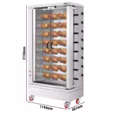 Elektro Hähnchengrill - 26,4 kW - mit 8 Spießen für bis zu 48 Hähnchen
