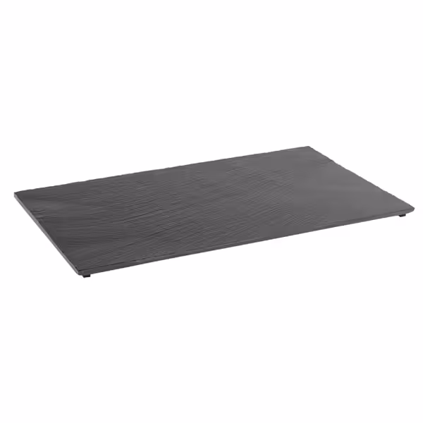 (6 bucăți) Placă din ardezie naturală - GN 1/1 - VALO - 530x325mm - inclusiv picioare - negru