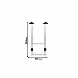 (5 pieces) FUCHS | Wall holder for 2 bottles - 0.7 to 1 liter