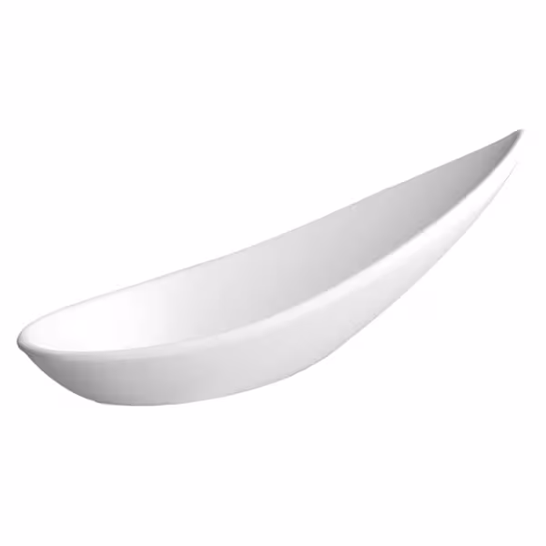 (12 pcs) Canape spoon - FRIENDLY - PET - 110mm - White