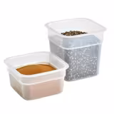 CAMBRO | CAMSQUARES® - FreshPro containerset - 8 stuks - 2x 0,95 liter & 2x 0,47 liter - Transparant