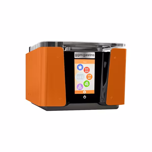 Macchina sottovuoto a campana da banco - 4,8m³/h - con touchscreen e Wi‑Fi - Arancione